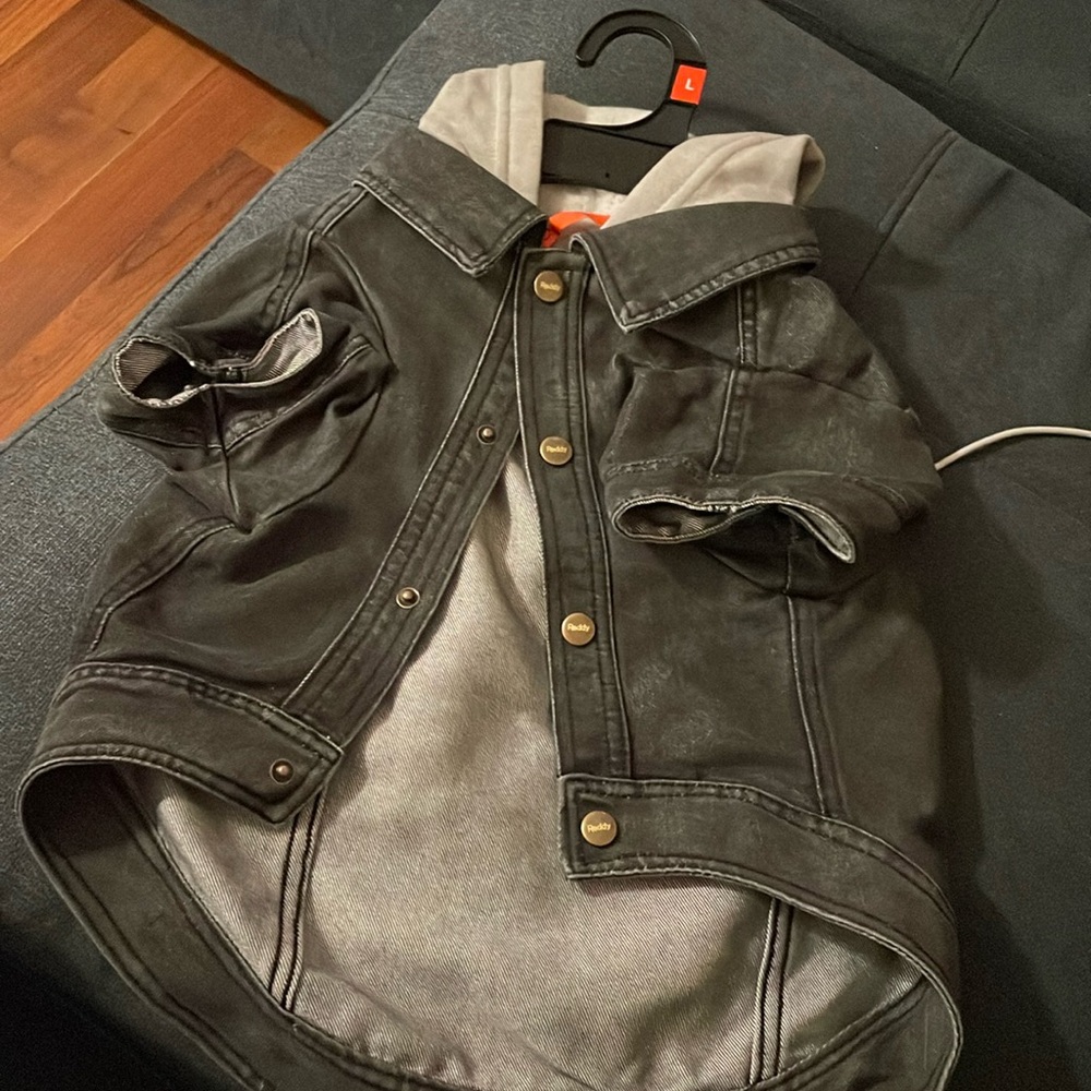 Dog denim jacket. New. Never used. Bought from Petco.